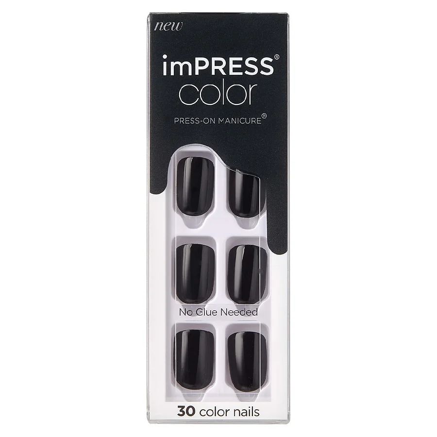 Press-On Manicure, All Black | Walmart (US)