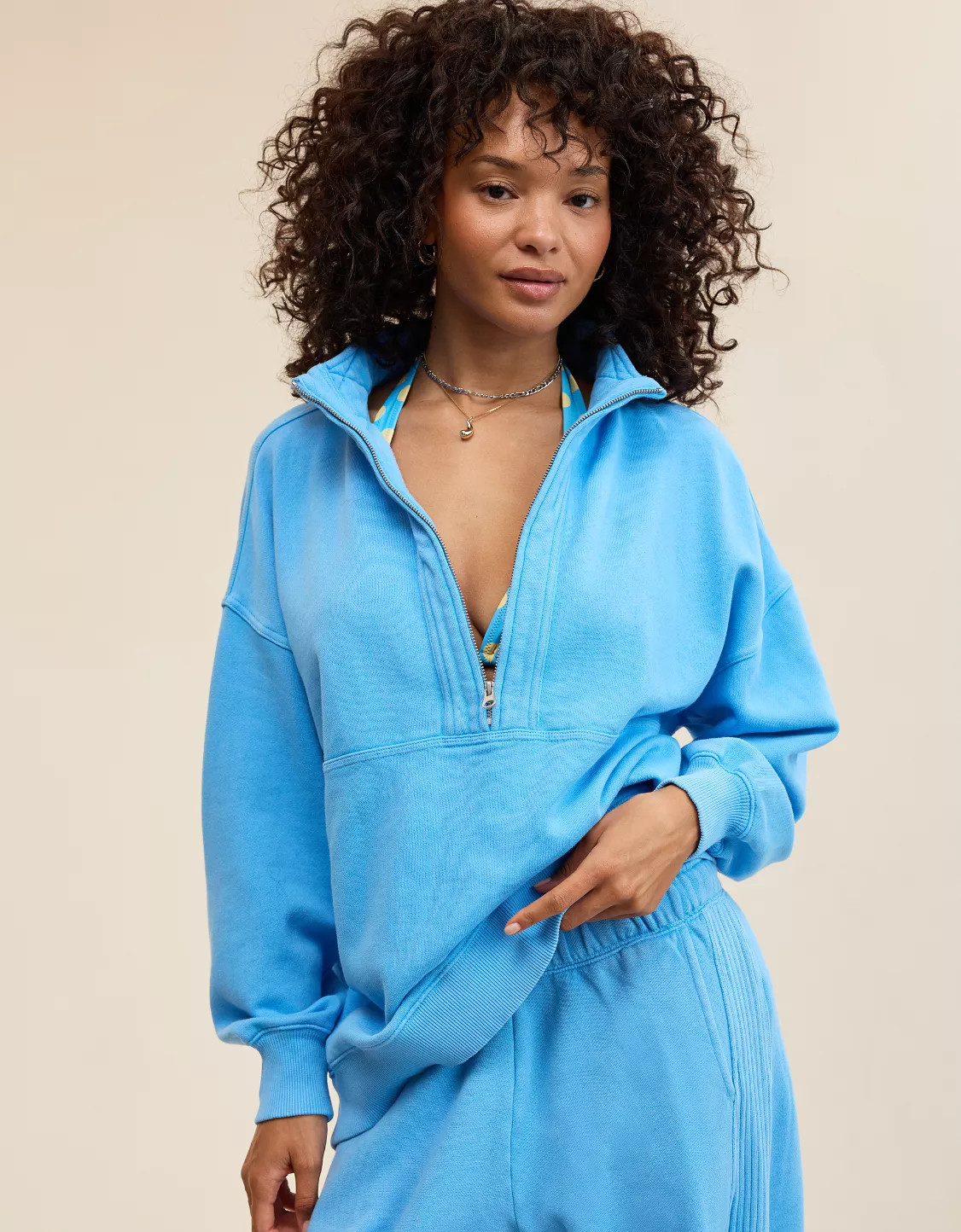 Aerie Quarter Zip Sweatshirt | Aerie