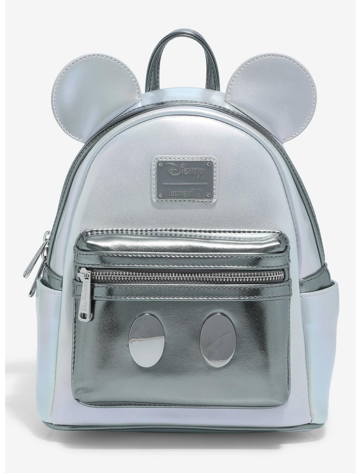 Loungefly Disney100 Mickey Mouse Platinum Mini Backpack | Hot Topic | Hot Topic