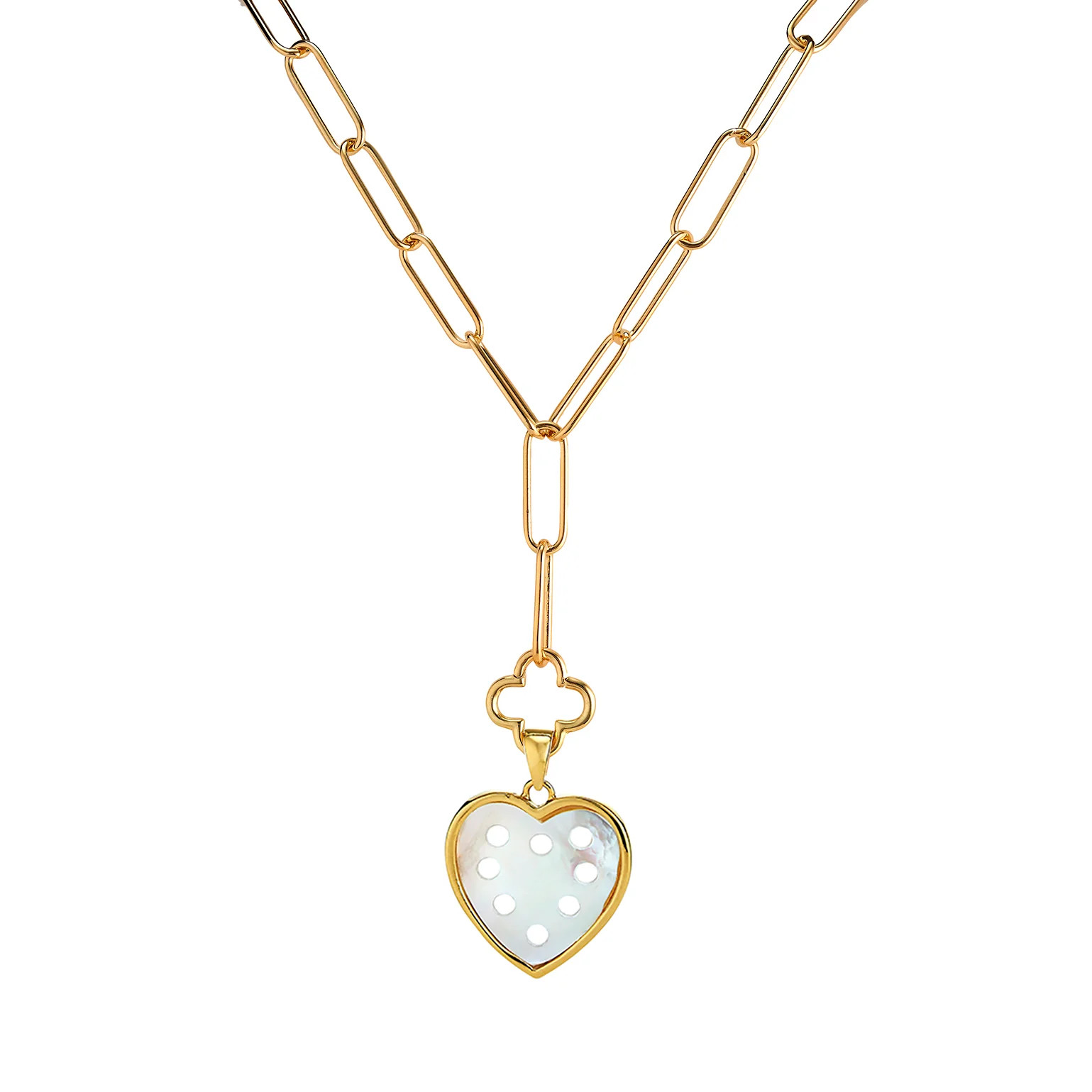Heart Charm + Clover Lariat | ASHA by ADM