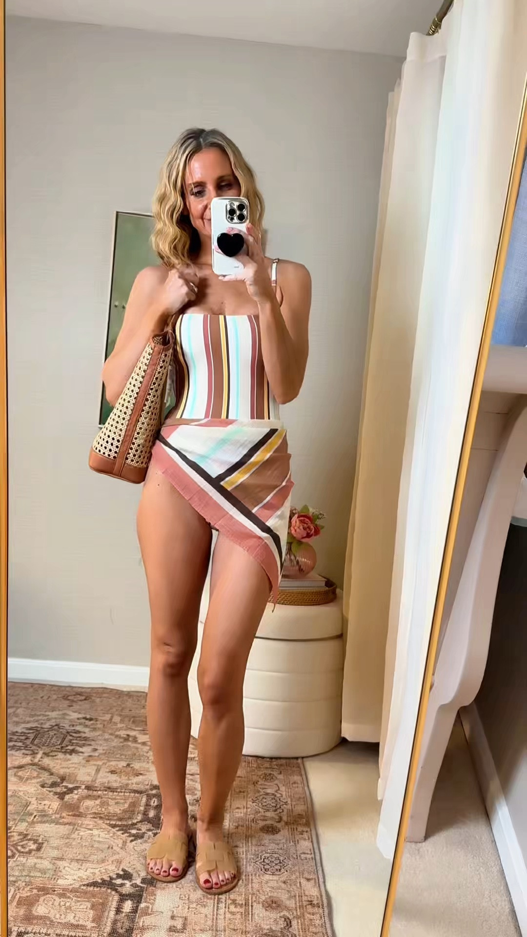 I am obsessed with this one piece. I love the muted stripes. Not too reveling, not too covered up. @Vitamin A #ad

#LTKU #LTKOver40 #LTKSwim