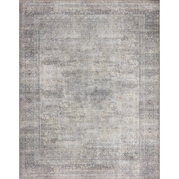 Georgitte Oriental Gray/Beige Area Rug | Wayfair North America