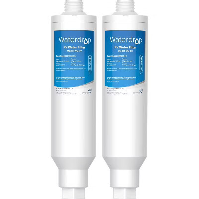 Waterdrop RV/Marine Water Filter, Camper Water Filter, NSF Certified, Garden Hose Filter, Greatly Reduces Chlorine, Bad Taste, Odor, 2 Pack | Target