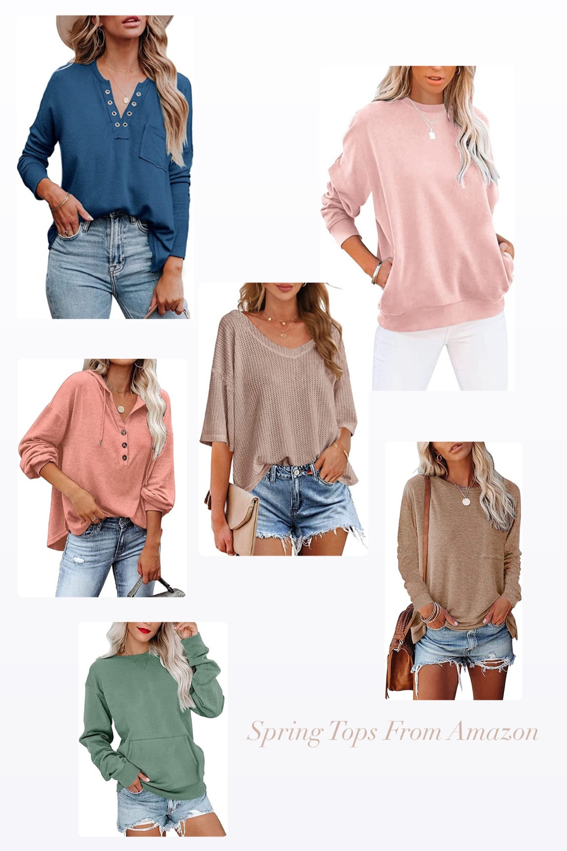 Spring Tops From Amazon!! 

#LTKFind #LTKSeasonal #LTKunder100