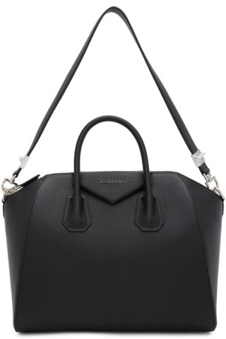 Black Medium Antigona Bag | SSENSE
