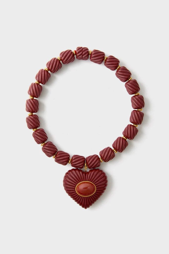 Burgundy Lira Necklace | Tuckernuck (US)