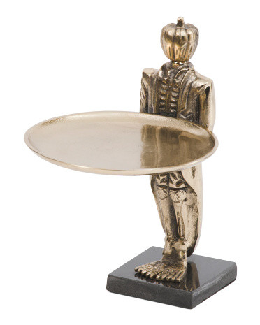 8in D Pumpkin Head Cheese Platter | TJ Maxx