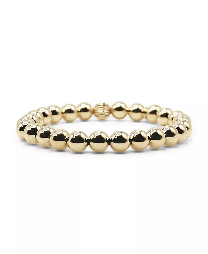 Bowood Lane Non-Tarnishing Gold filled, 7mm Gold Ball Stretch Bracelet - Macy's | Macy's