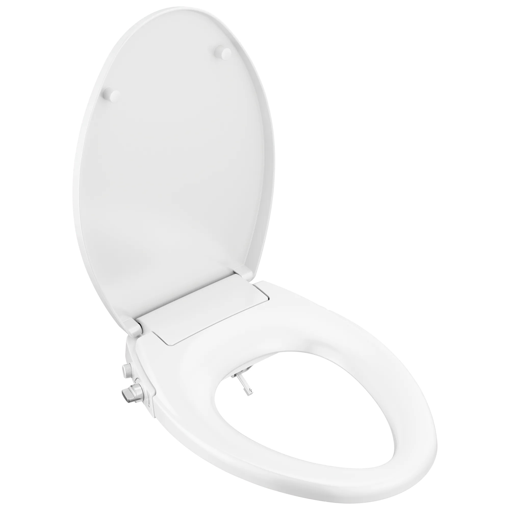 Delta Plastic White Elongated Soft Close Bidet Toilet Seat | 833004-WH | Lowe's