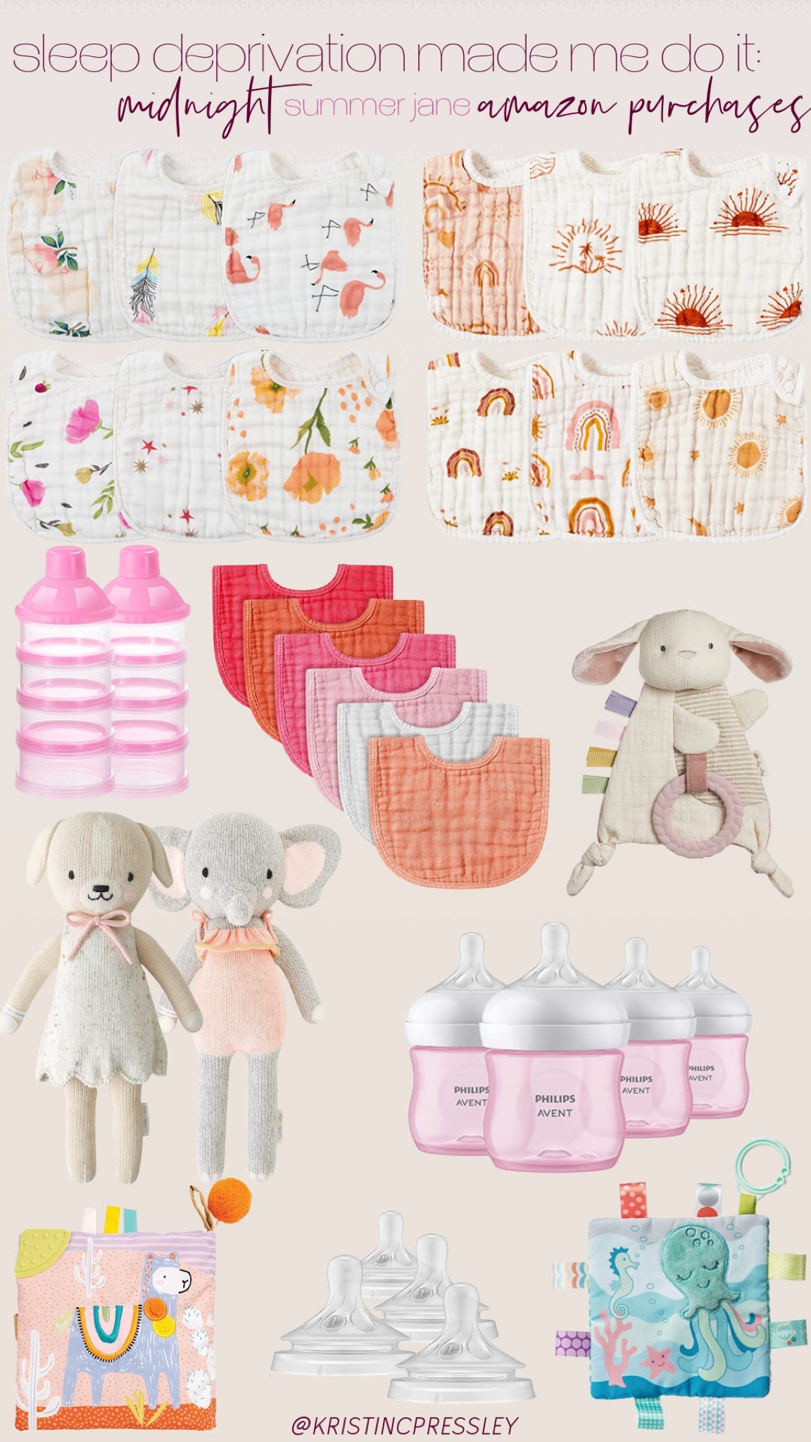 Amazon baby. Baby girl must haves. Baby bibs. Baby girl toys. Baby toys. Infant toys. Baby bottle. Newborn must haves 

#LTKFind #LTKunder100 #LTKbaby