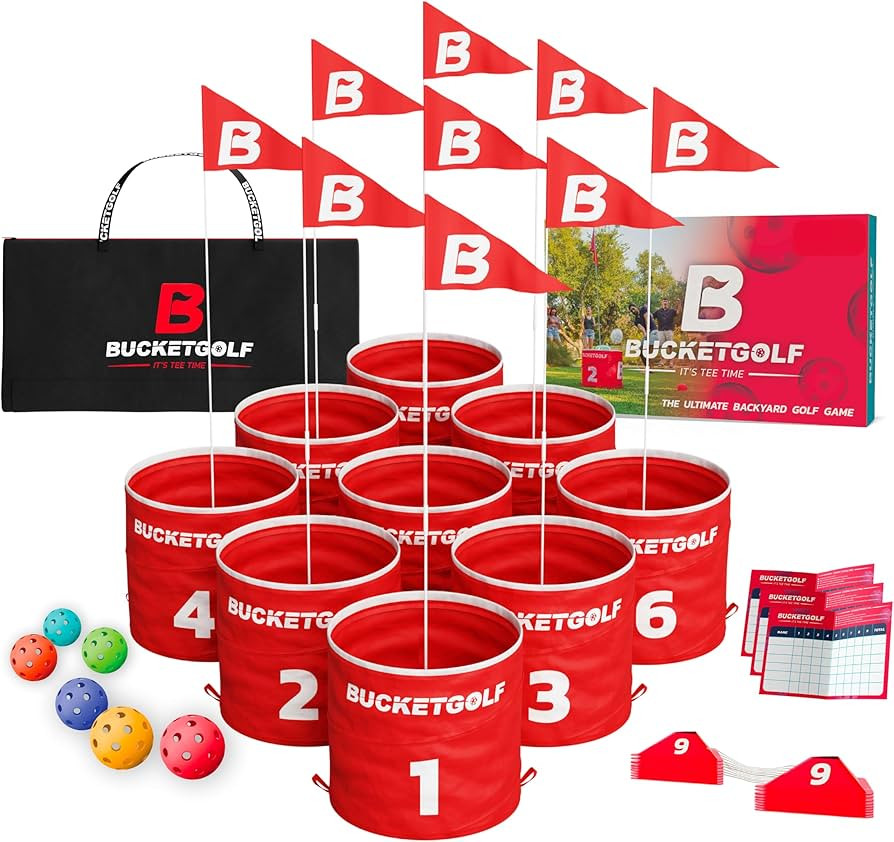 bucketgolf Game Pro The Original Ultimate Backyard Golf Game for Family, Adults and Kids - Portab... | Amazon (US)