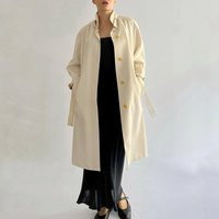 Vintage 70S Cream Trench Coat With Beige Trim | Classic Belted Design | Etsy (US)