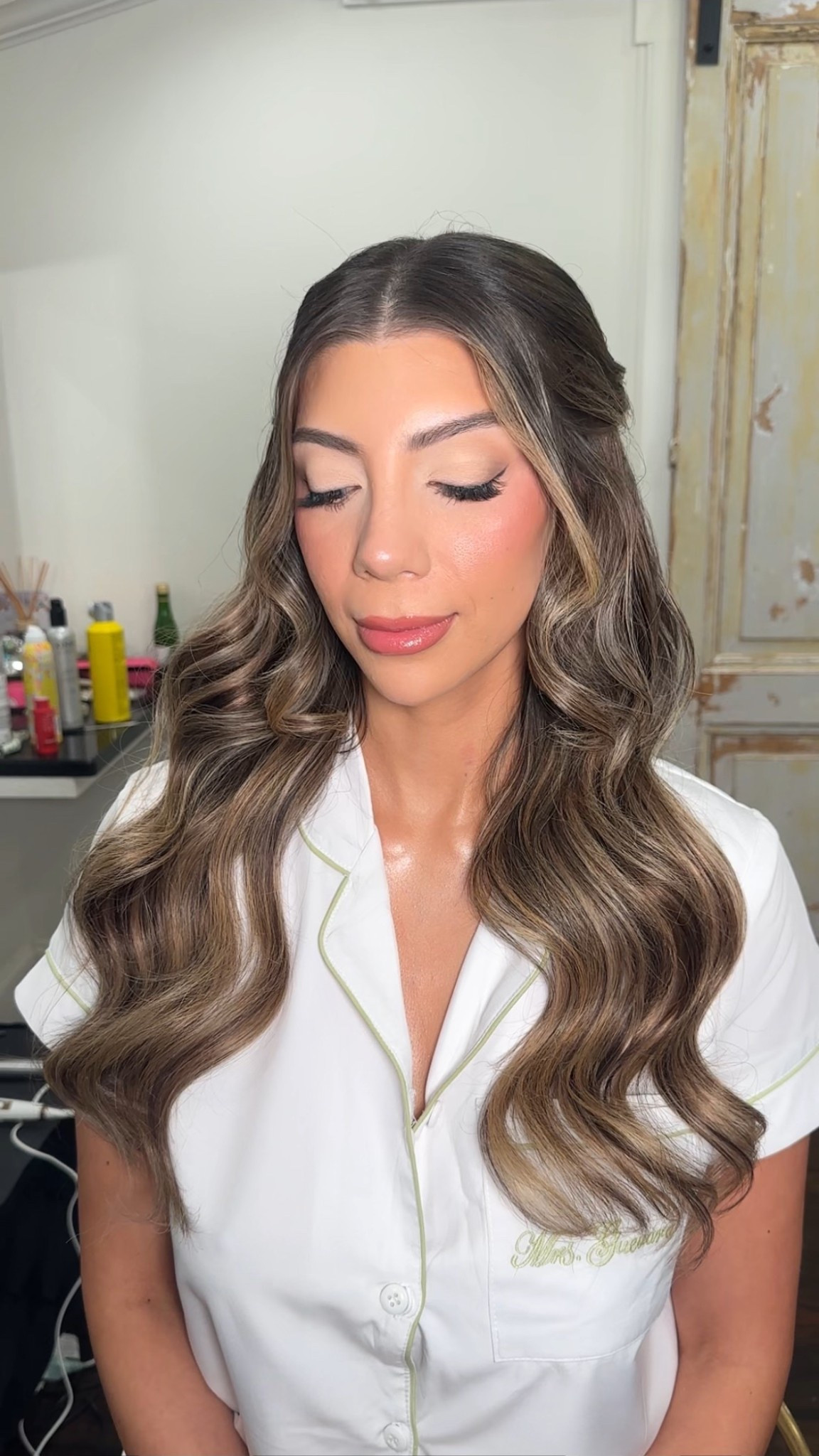 She is the moment! Hair & Makeup by Me #makeoversbylauren #houstonmakeupartist #houstonbridalmakeup #houstonbridalhair #bridalmakeup #bridalhair