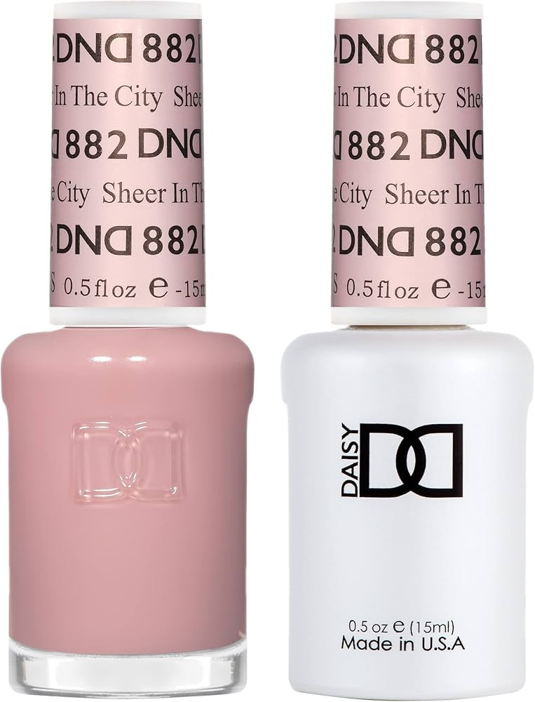 DND Gel Polish Set - 1 each of Gel Polish and Nail Polish, 882 Sheer In The City, 0.5 Fl Oz | Amazon (US)