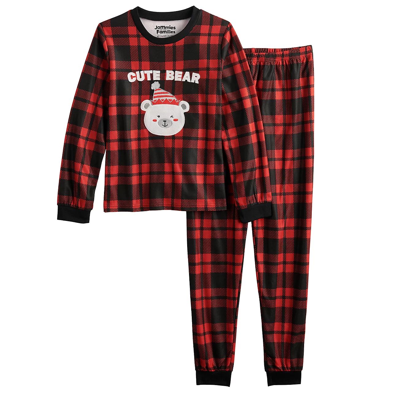 Girls 4-18 Jammies For Your Families® Cool Bear Plaid Pajama Set in Regular & Plus Size by Cuddl... | Kohl's