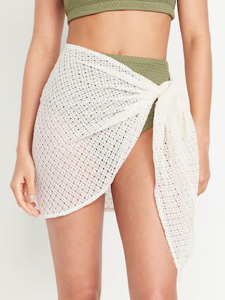 Crochet Sarong Swim Skirt | Old Navy (US)