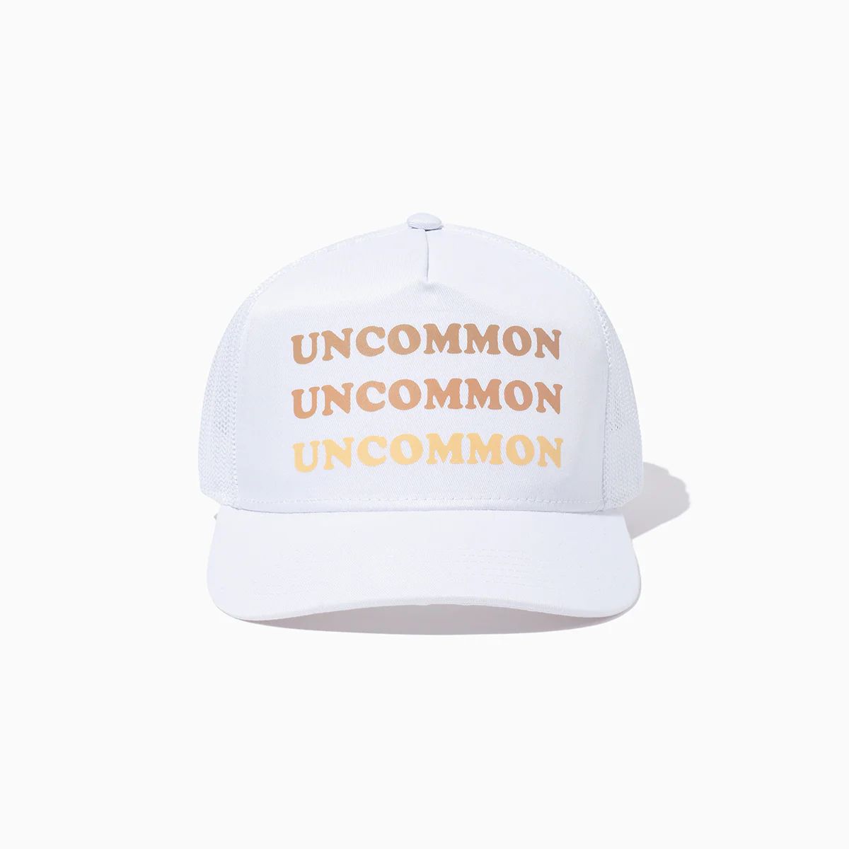 Uncommon Ombré Trucker Hat in White | Uncommon James | Uncommon James