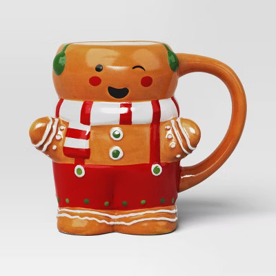 15oz Christmas Earthenware Gingerbread Man Mug -Wondershop™ | Target