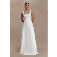 Salma Drop Waist Cotton Maxi Dress / White | MESHKI | XXL | MESHKI US