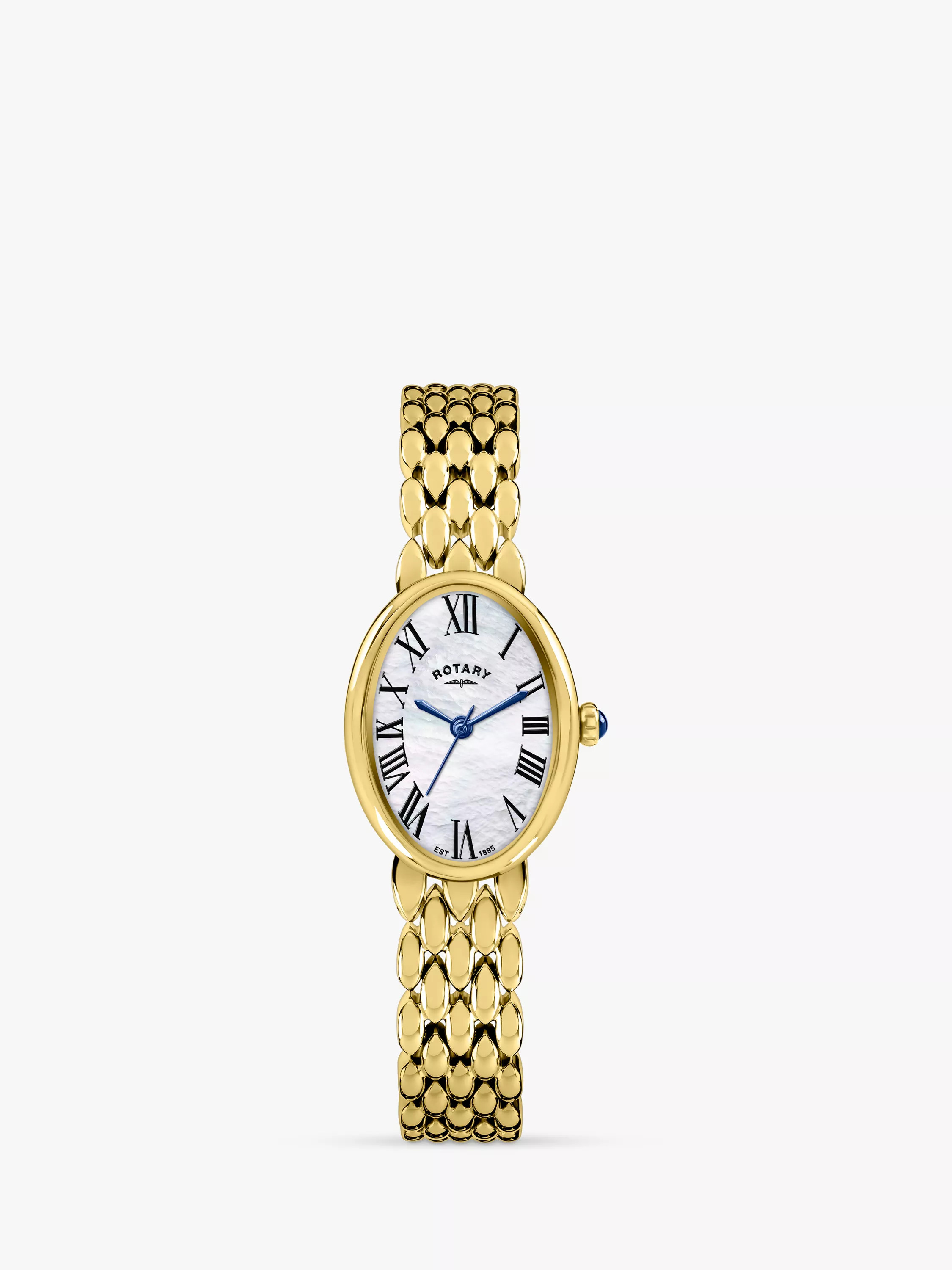 RotaryRLB10024/07 Women's Heritage Astoria Bracelet Strap Watch, Gold | John Lewis (UK)
