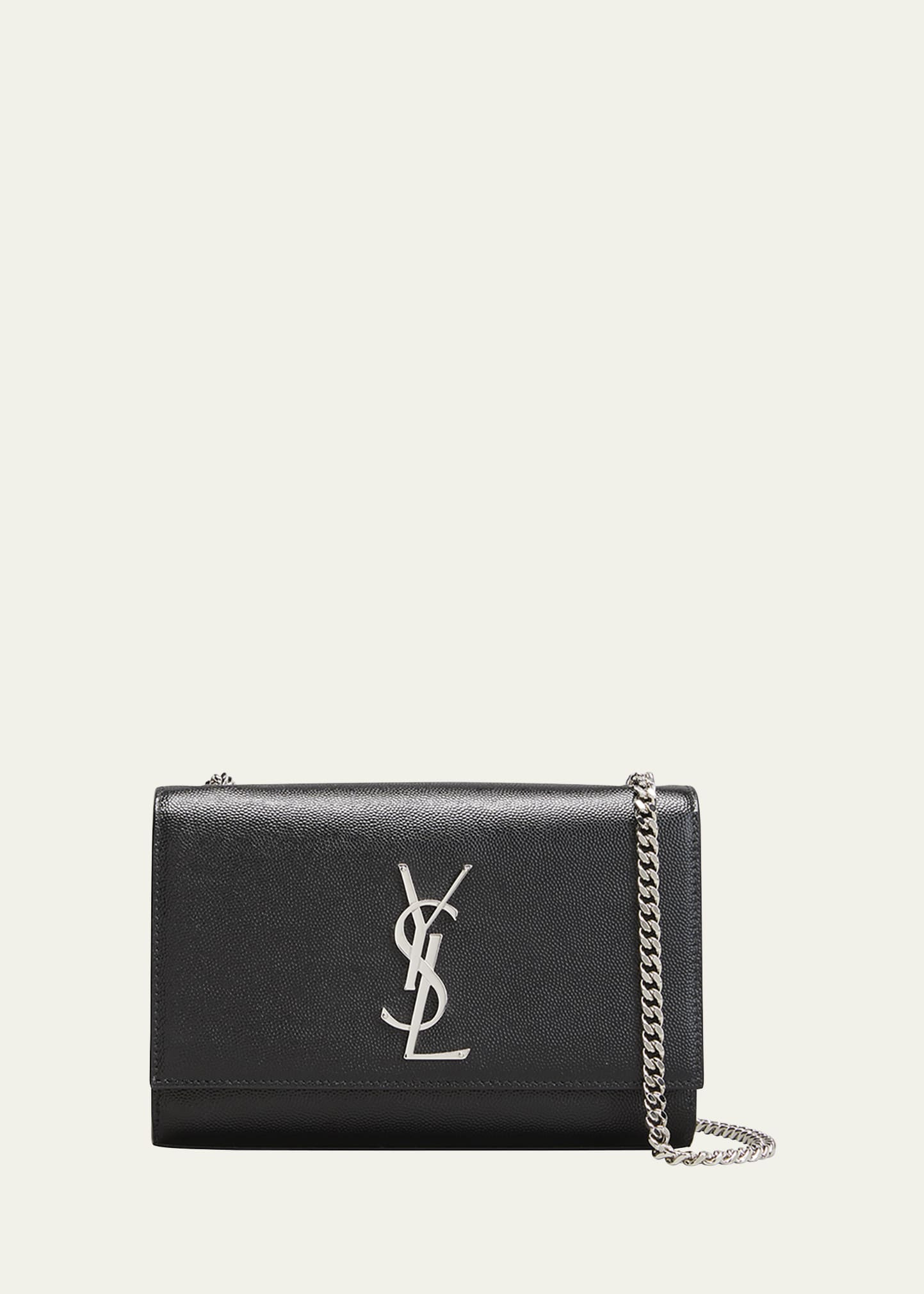 Saint Laurent Kate Small YSL Crossbody Bag in Grained Leather | Bergdorf Goodman
