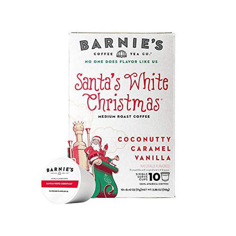 Barnie's Single Serve Santa's White Christmas Coffee Pods with Coconut, Caramel and Warm Vanilla ... | Walmart (US)