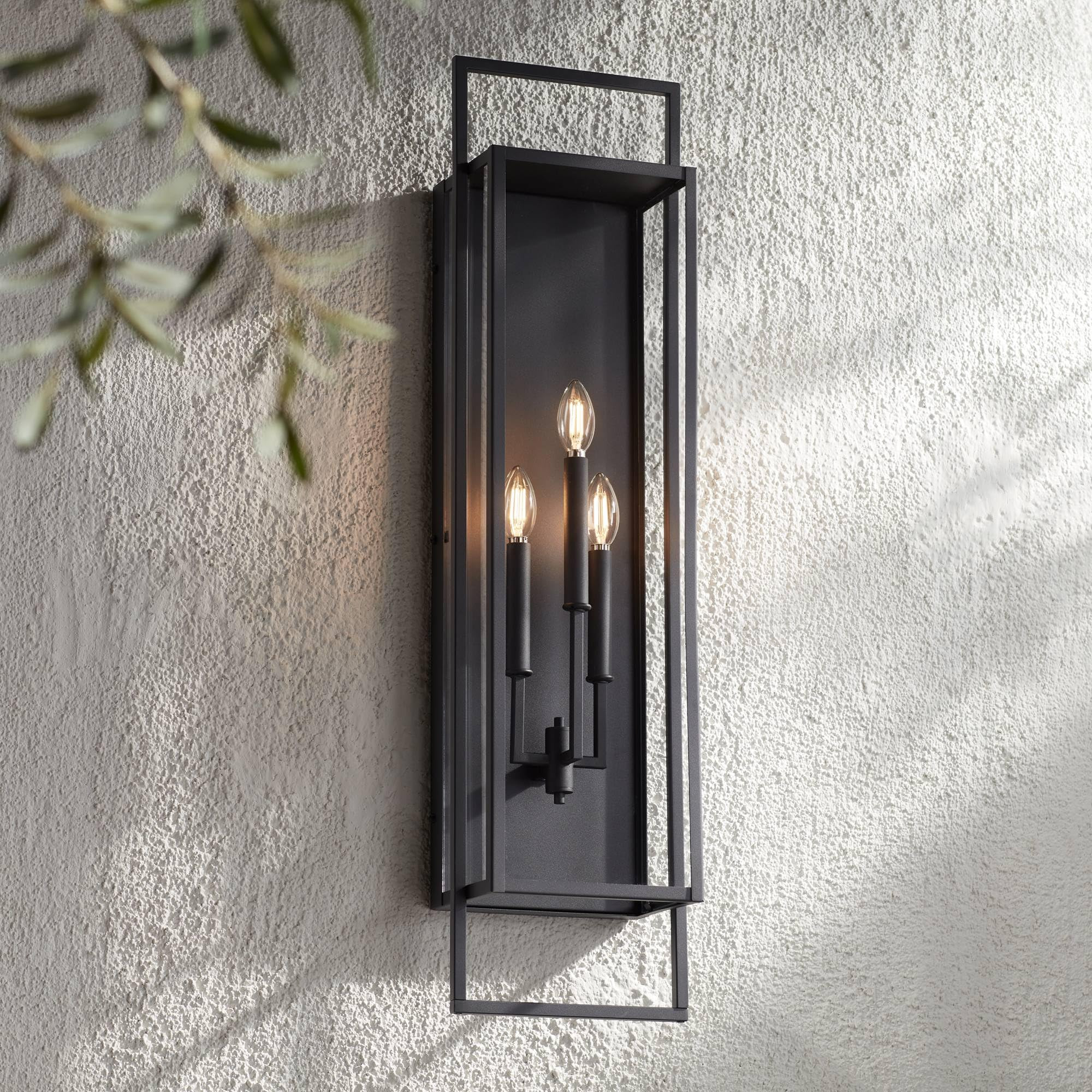 Possini Euro Design Jericho 35" High Modern Outdoor Wall Light Fixture Mount Porch House Exterior... | Amazon (US)