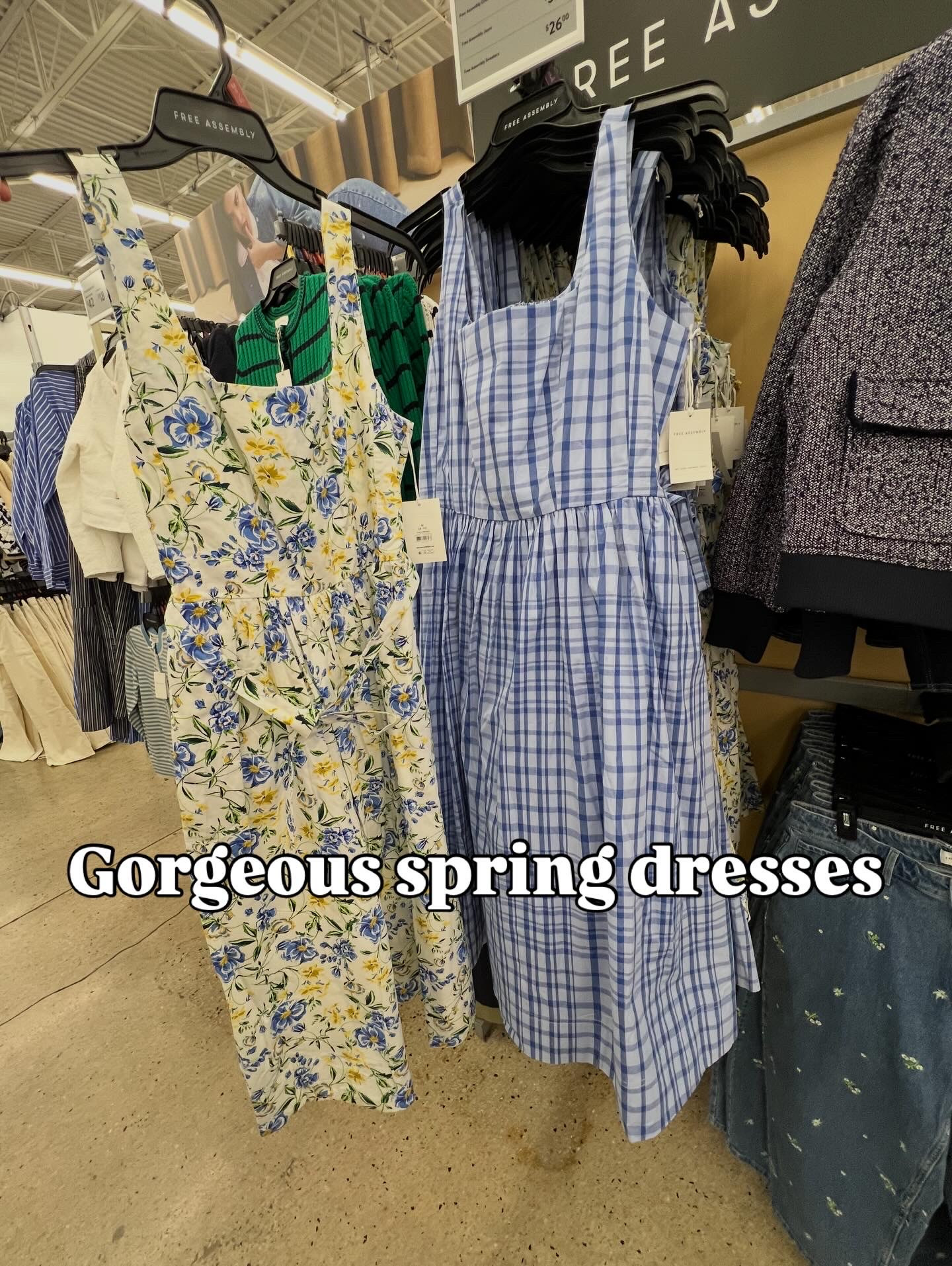 Walmart spring dresses, for Easter, shower party, garden party, family photos and more! 