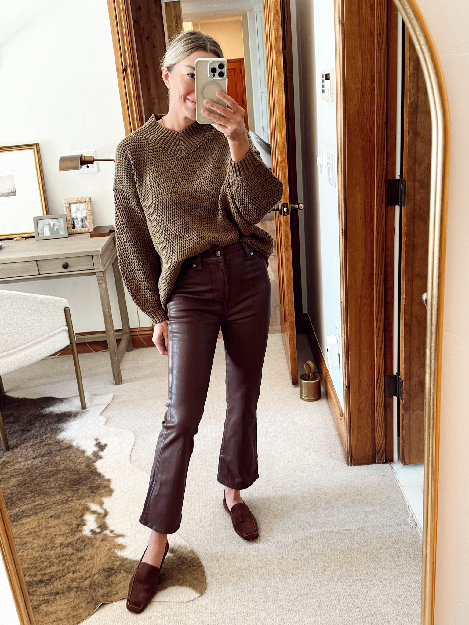 Found these brown coated jeans back in stock. They sold out so fast. I’m wearing a 26

#LTKOver40 #LTKStyleTip