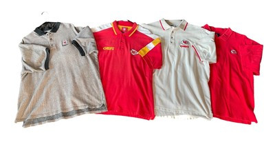 Kansas City Chiefs Vintage Polo Shirt Men's XL Lot Of (4) Retro Lee Dynasty NFL  | eBay | eBay US