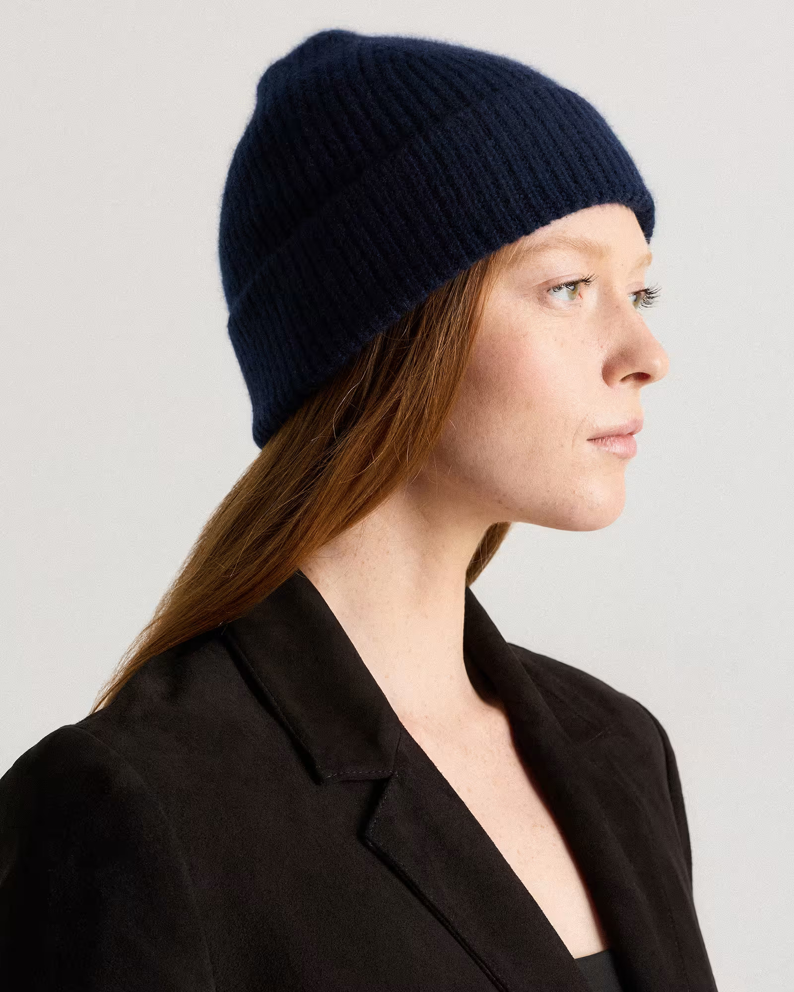 Mongolian Cashmere Ribbed Beanie | Quince
