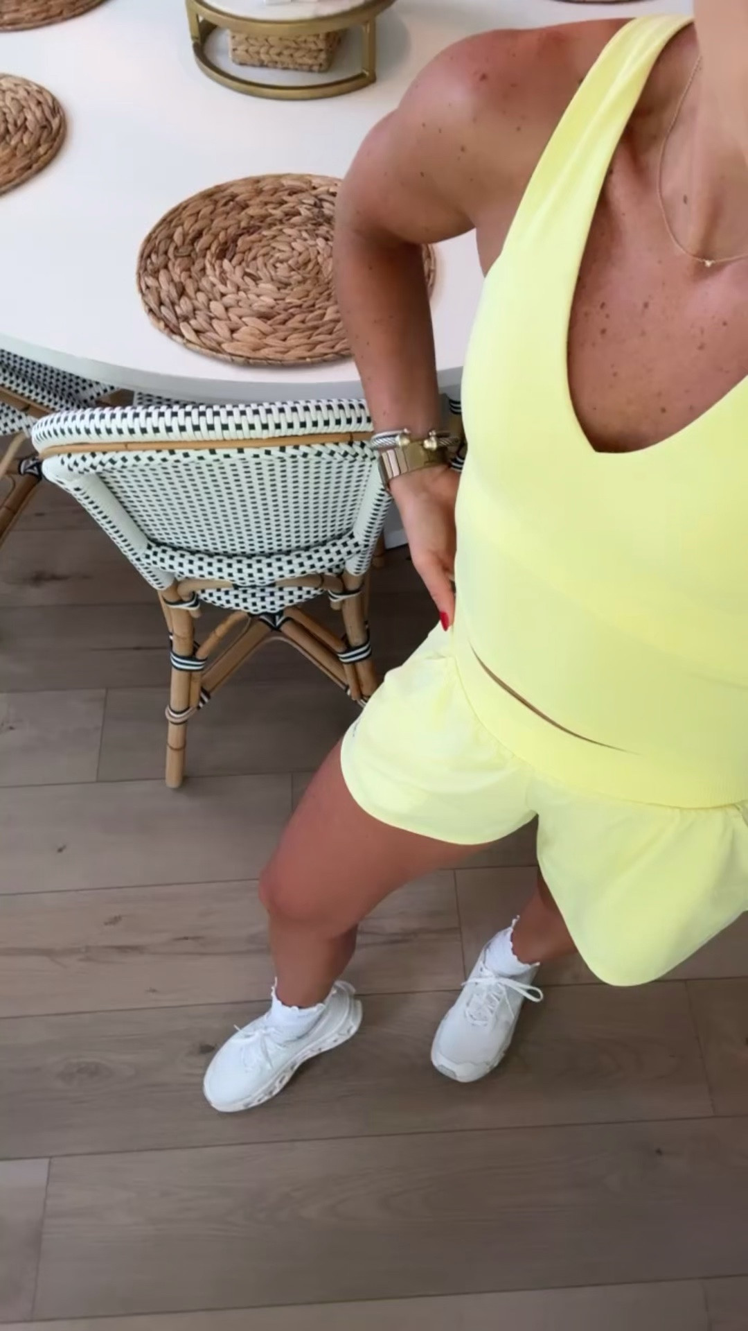 Take alllll my $$ Alo!!!
Built in liner in these flowy shorts (also have them in white) and built in bra in this crop tank — kinda like lululemon align tank!

Cutie ruffle ankle socks and my fav ONs!

#LTKootd #LTKActive #LTKfitnessgoals