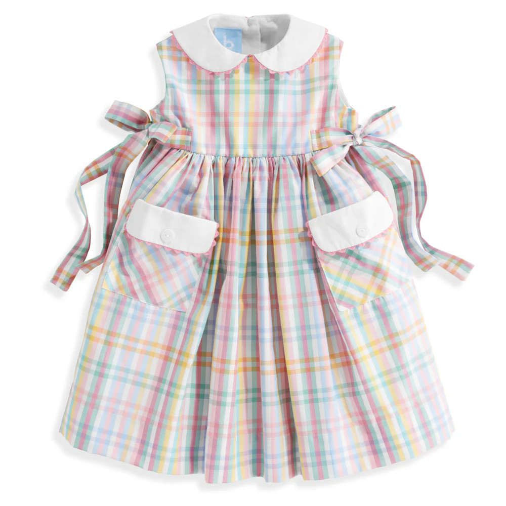 Printed Peter Pan Sundress with Pockets | bella bliss 