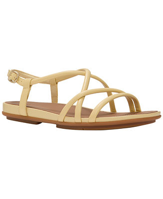 Women's Gracie Leather Strappy Back-Strap Sandals | Macy's
