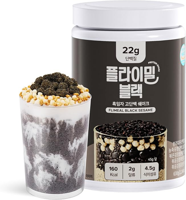 Black Sesame Protein Shake, With Crunchy Protein Balls, Protein Smoothie Powder - 22g Protein, Lo... | Amazon (US)