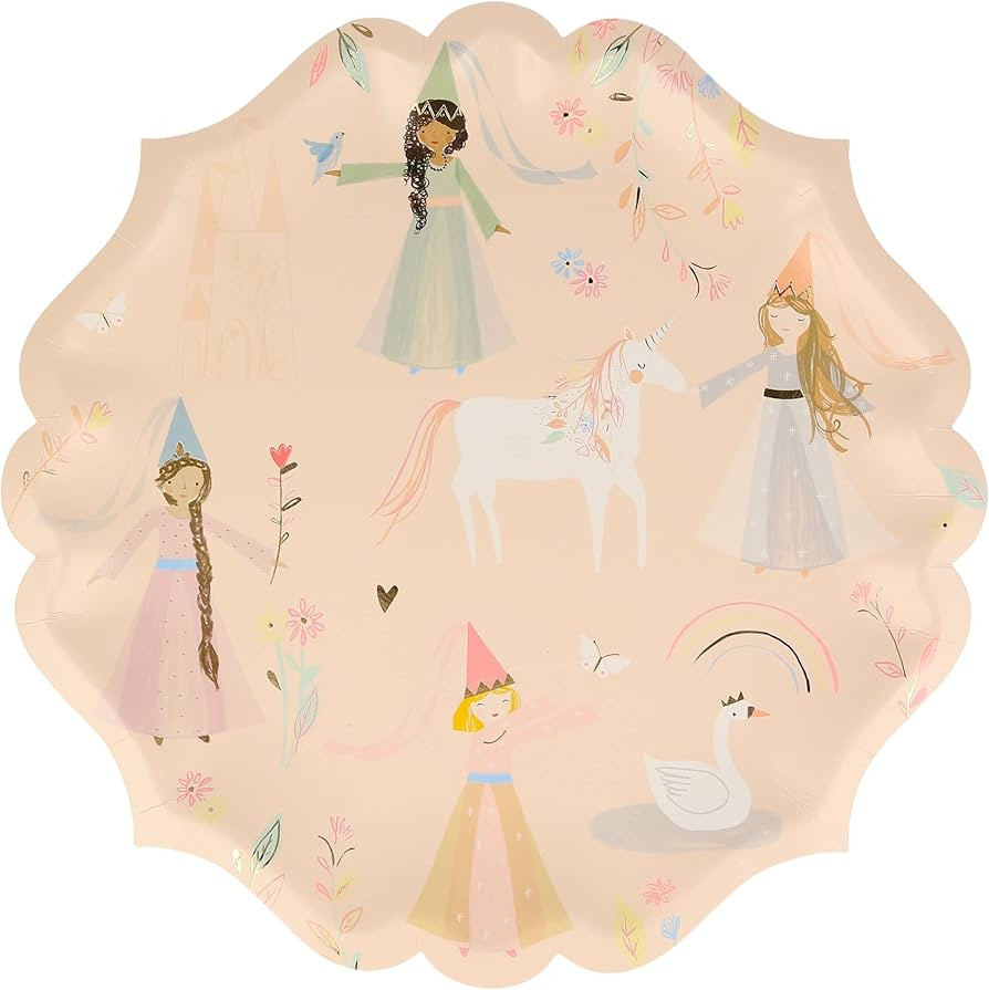 Meri Meri Princess Large Plates (Pack of 8) | Amazon (US)
