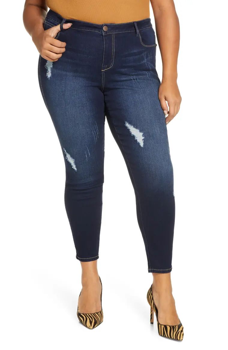 Distressed High Waist Ankle Skinny Jeans | Nordstrom