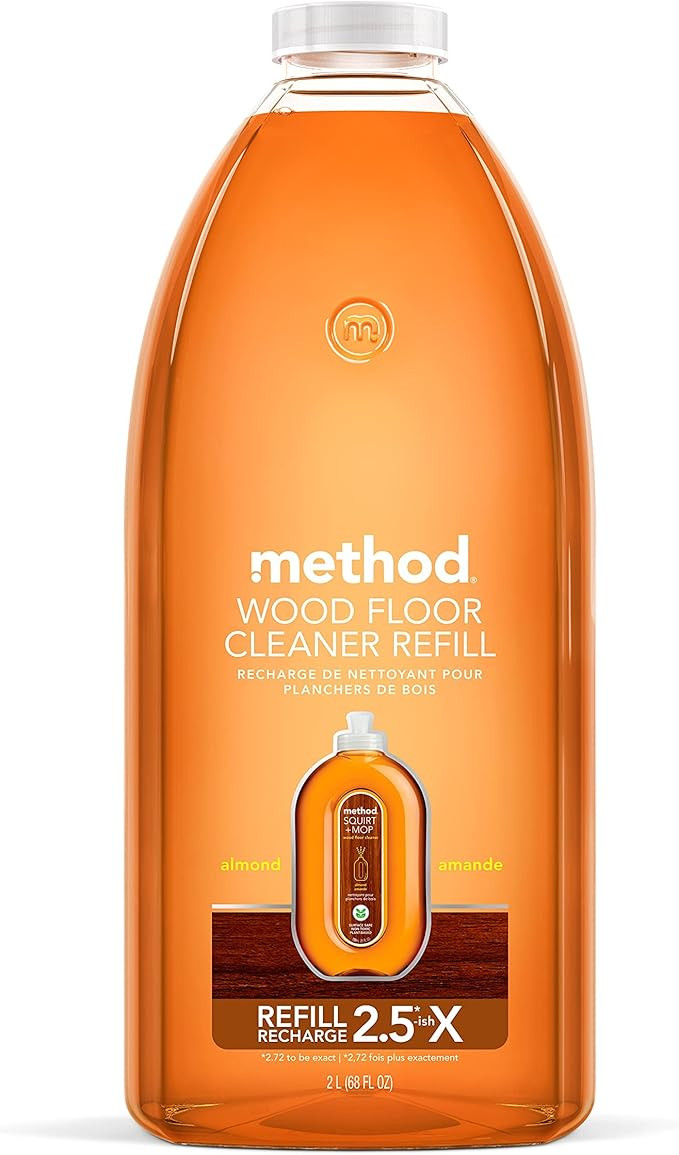 Method Hardwood Floor Cleaner Squirt + Mop Refill, Almond, For Sealed Hardwood and Laminate Floor... | Amazon (US)