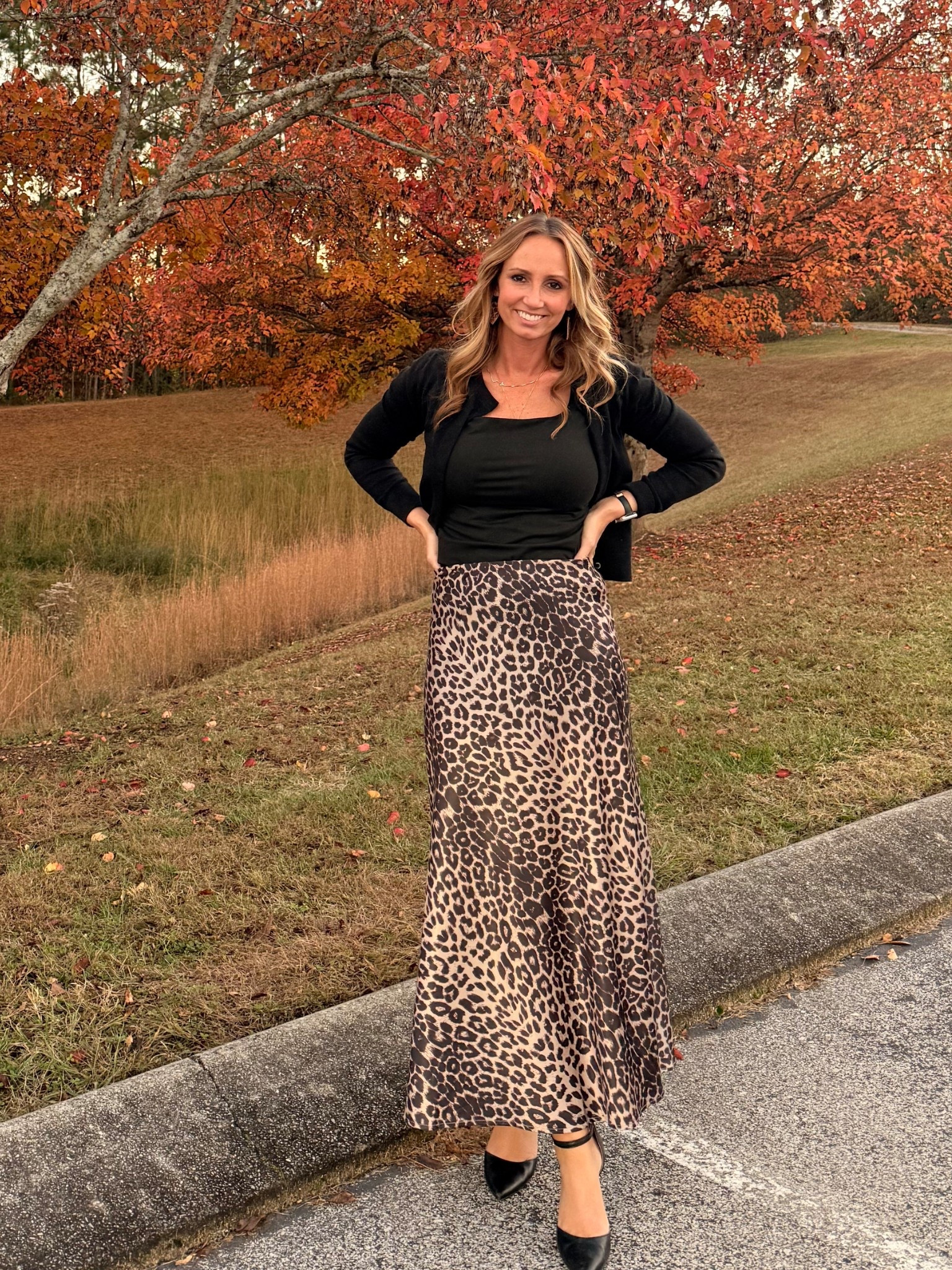 Business casual outfit of the day with a satin skirt and basic tops that will fit perfectly in your capsule wardrobe 

#LTKFindsUnder50 #LTKShoeCrush #LTKWorkwear