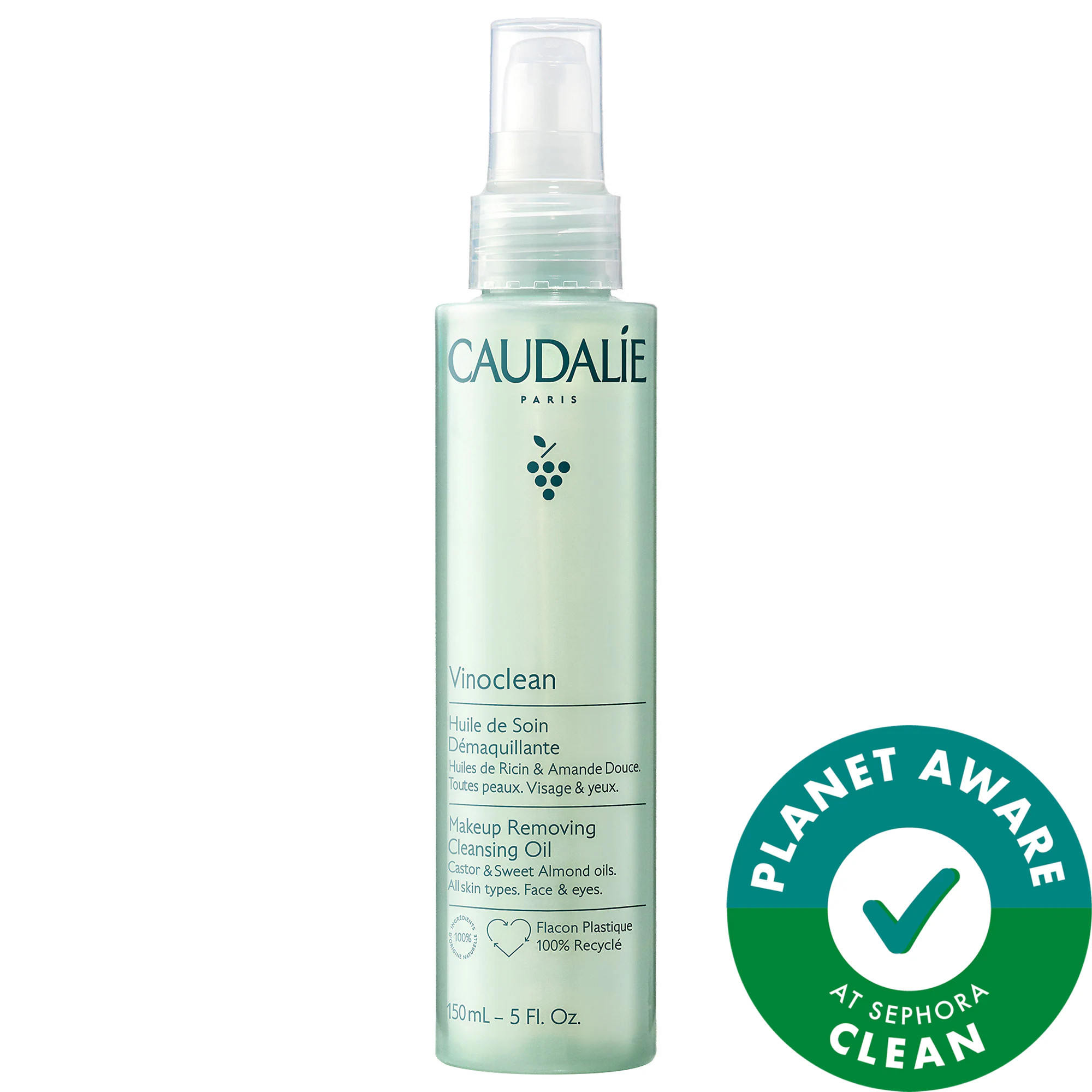 Caudalie Vinoclean Makeup Removing Cleansing Oil 5.0 oz/ 150 mL | Sephora (US)