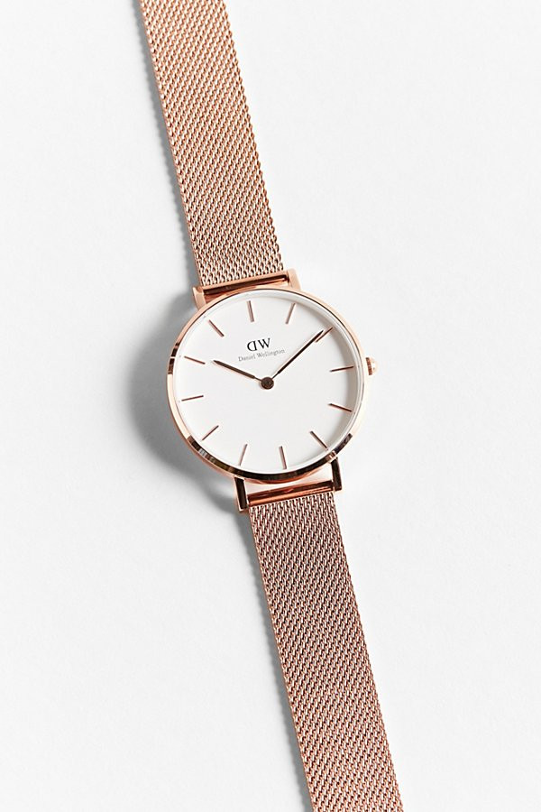 Daniel Wellington Classic Petite Melrose Watch - Rose One Size at Urban Outfitters | Urban Outfitters US