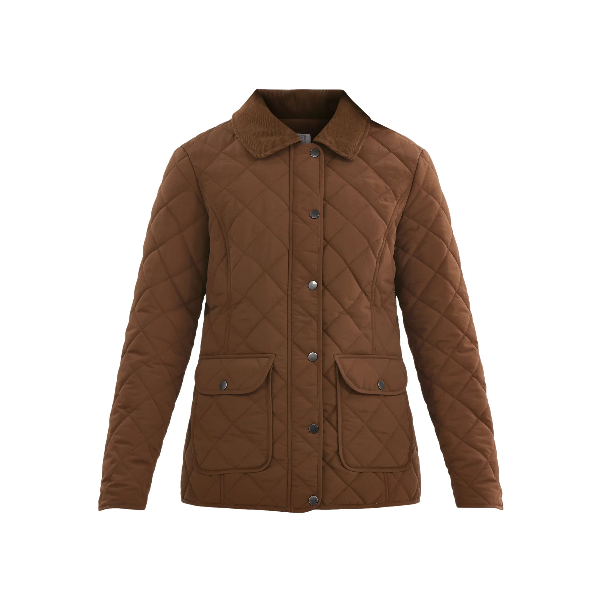 Time and Tru Women's Quilted Barn Coat, Midweight, Sizes XS-3X | Walmart (US)