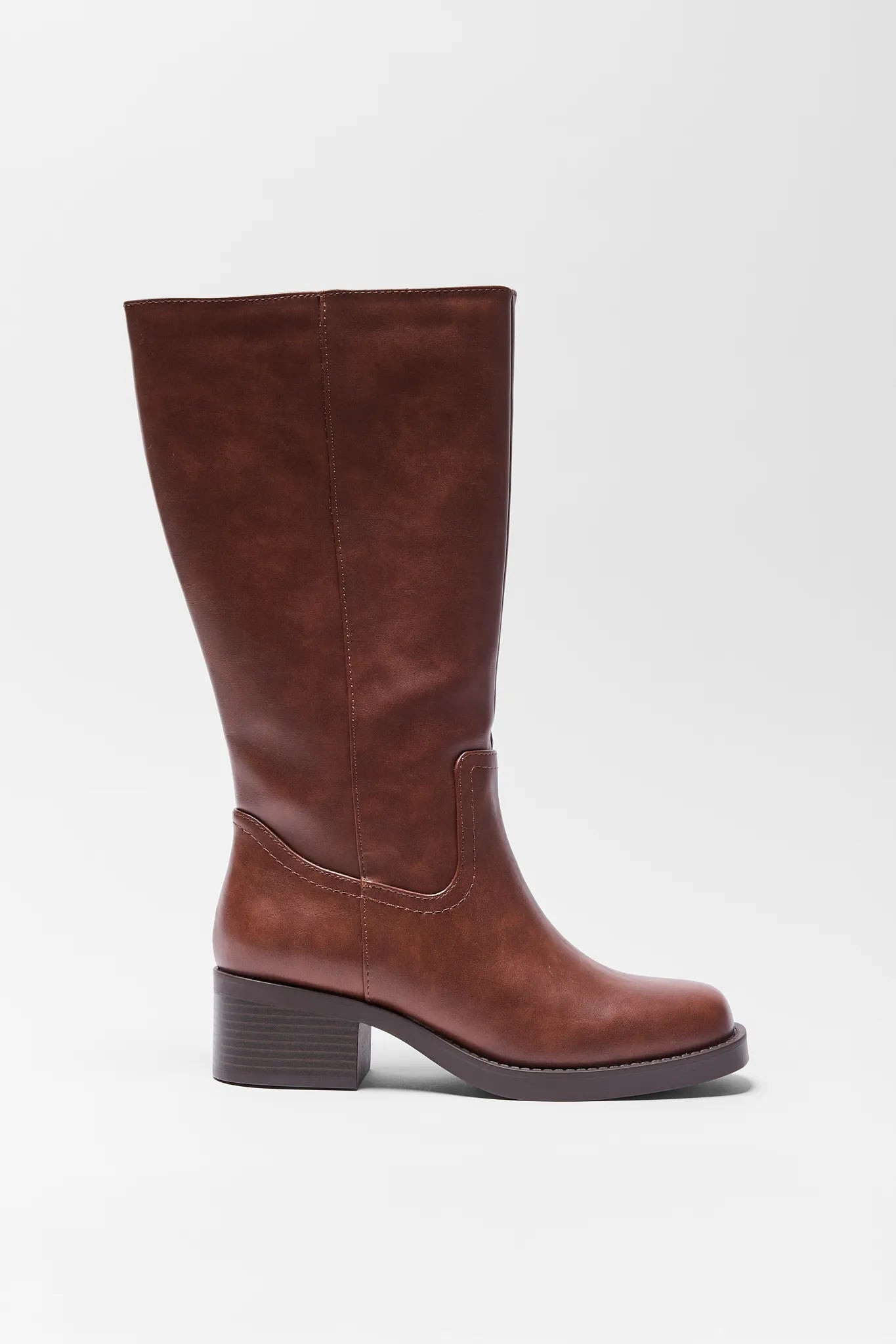 Kate Brown Faux Leather Boots | Avara