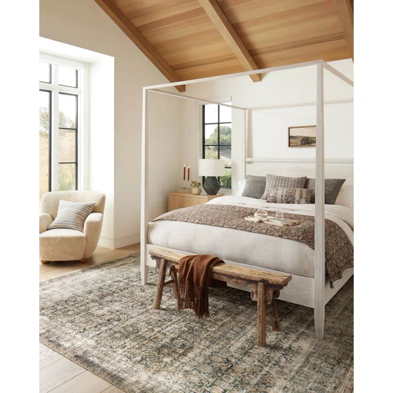 Amber Lewis x Loloi Morgan Navy / Sand Area Rug feat. CloudPile™ | Wayfair North America