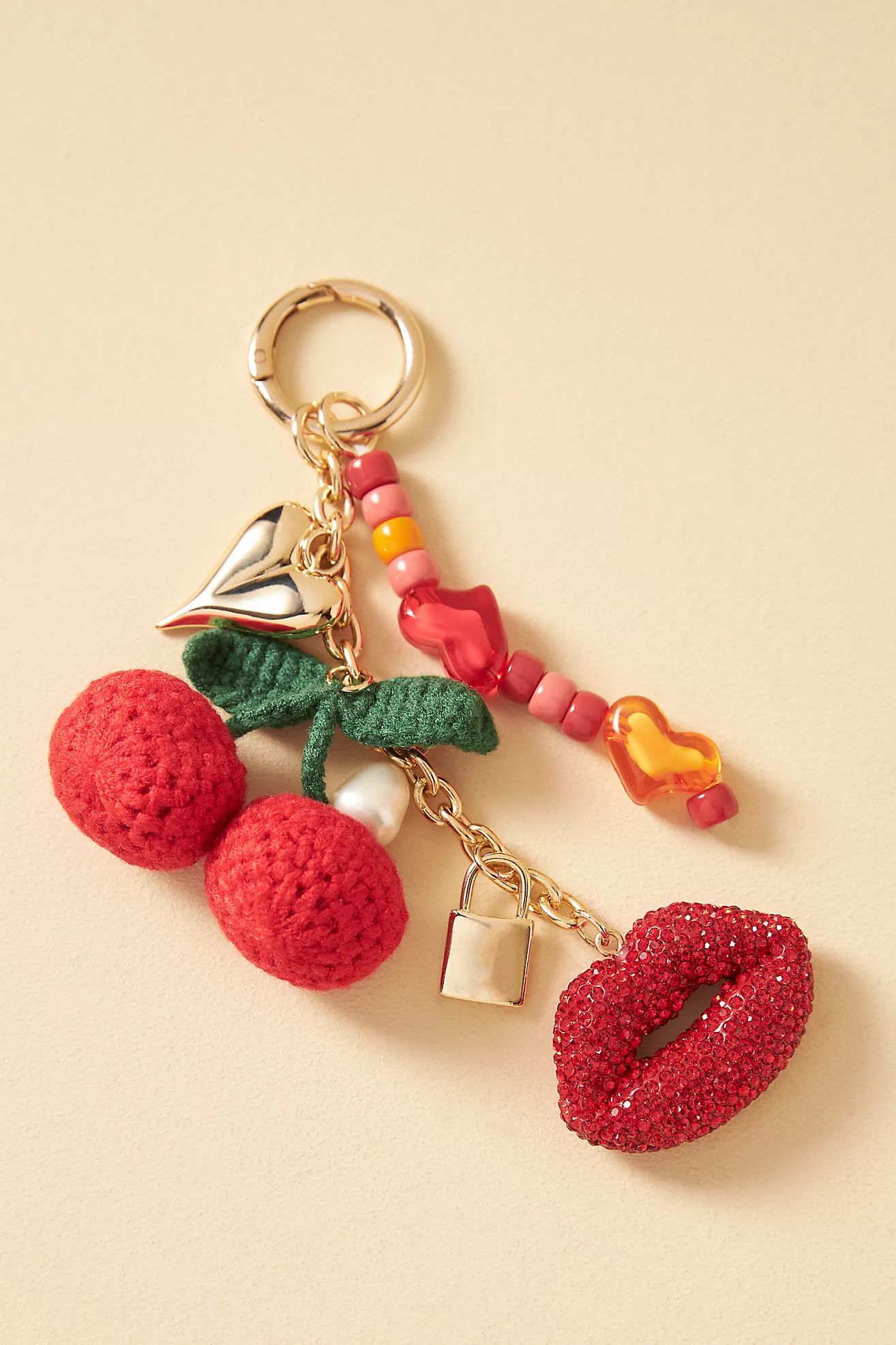 Cherry Lips Bag Charm | Anthropologie (US)