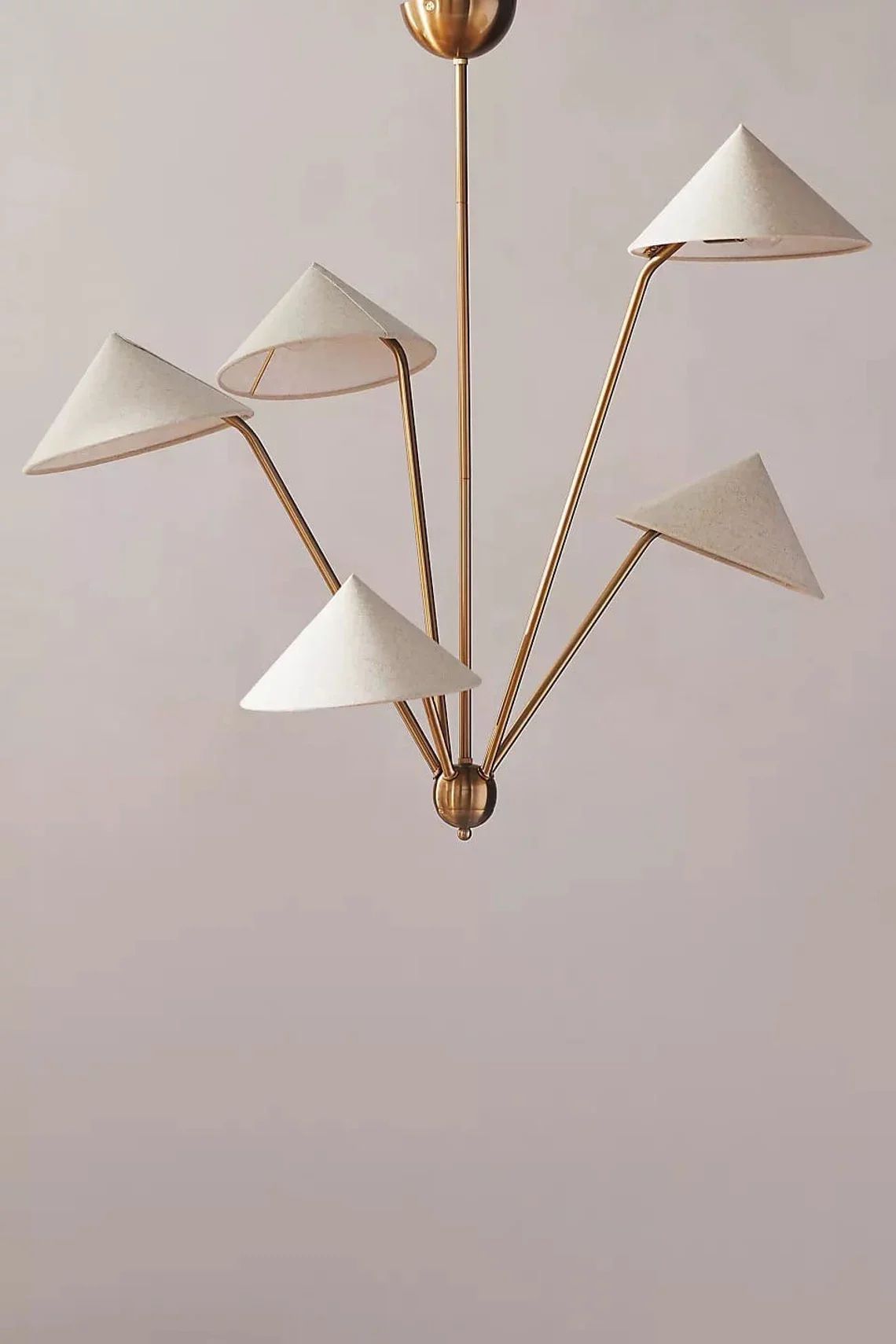 5 Light Art Deco Raw Brass chandelier light Fixture - Walmart.com | Walmart (US)