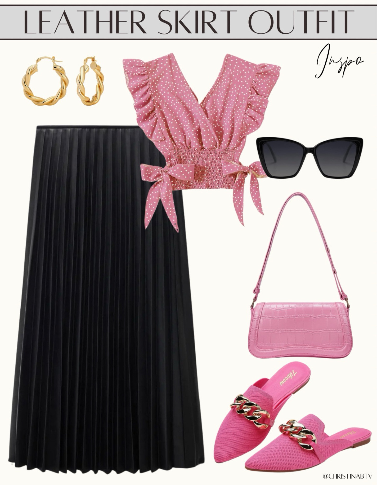 Leather skirt outfit idea 

#LTKSeasonal #LTKFallSale #LTKStyleTip