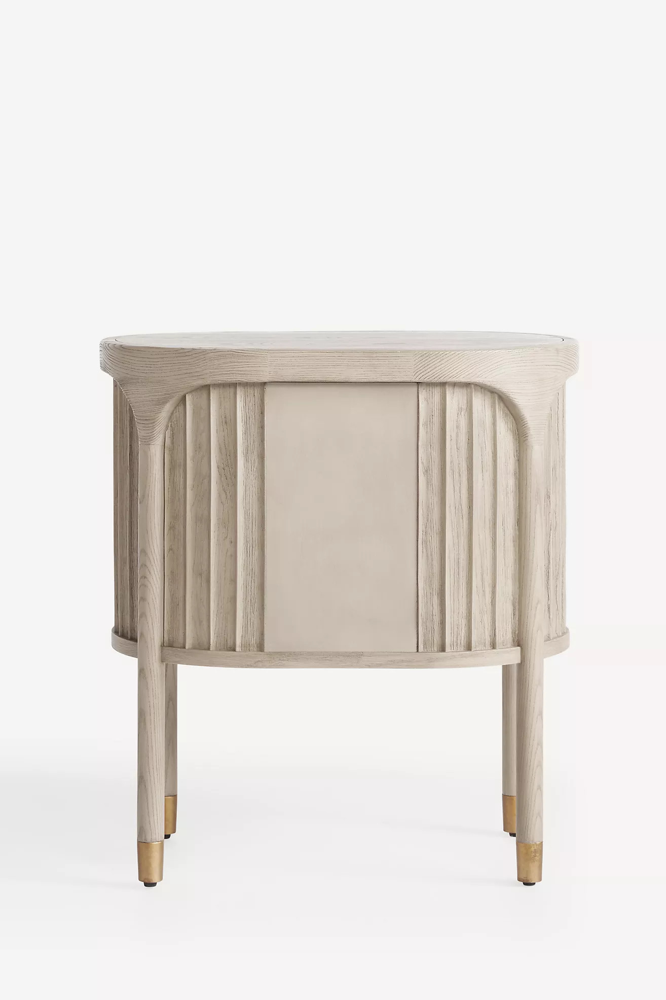 The Isla Fluted-Wood Two-Drawer Nightstand | Anthropologie (US)