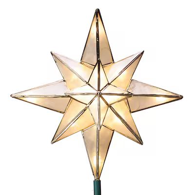 GE  10-in Star Off-white Clear Christmas Tree Topper | Lowe's