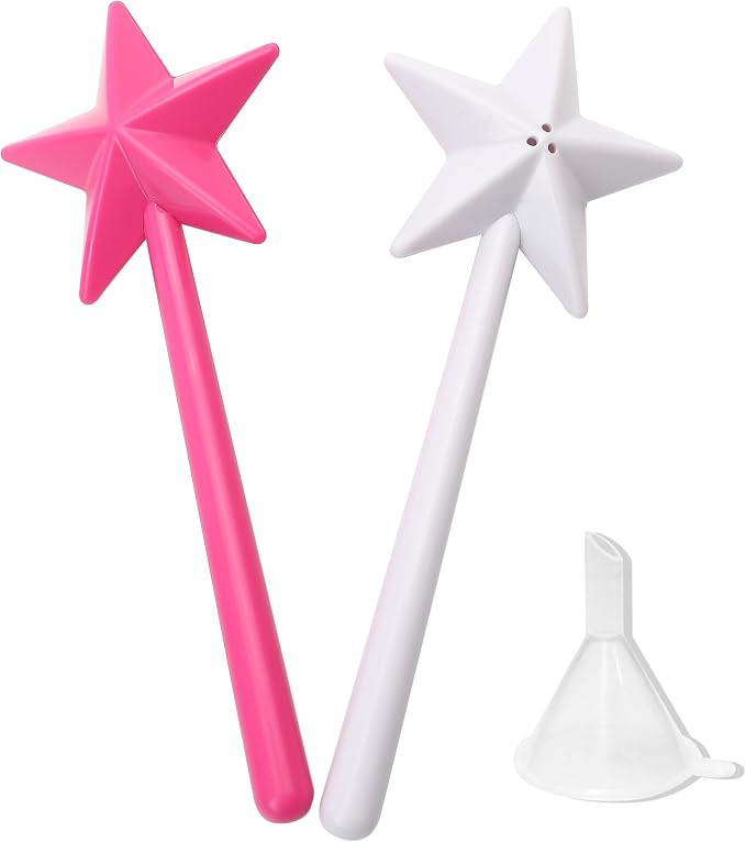 2PCS Salt and Pepper Wand Shaker Magic Fairy Star, Pentagram Shape, Three Hole Dispenser, Refilla... | Amazon (US)